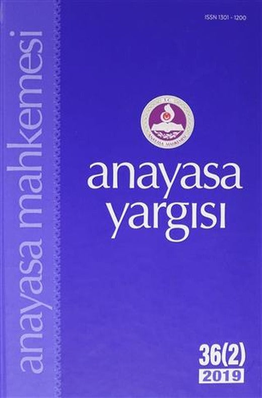 Anayasa Yargısı Dergisi 36 (2) 2019
