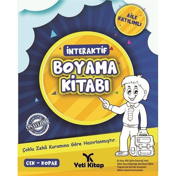 İnteraktif Boyama Kitabı 1 | Yeti Kitap (İnce Kapak)