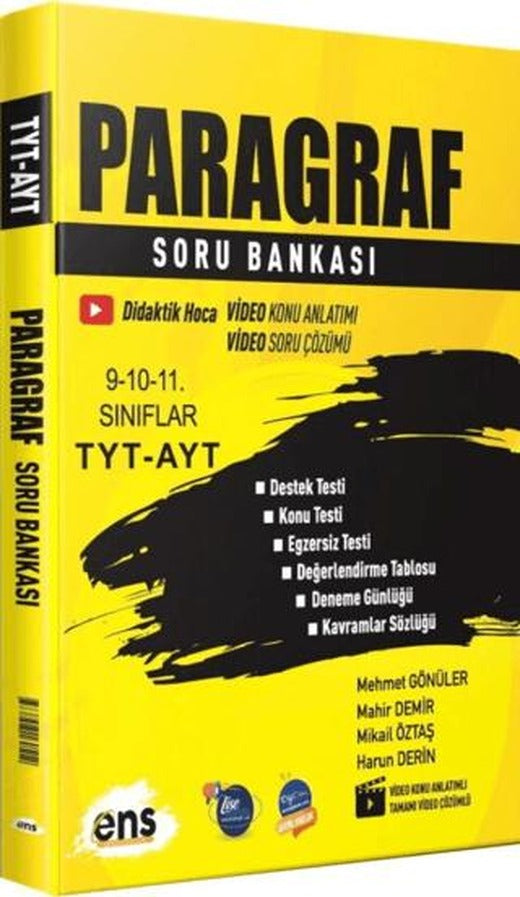 TYT AYT Paragraf Soru Bankası | ENS Yayınları (Ciltsiz)