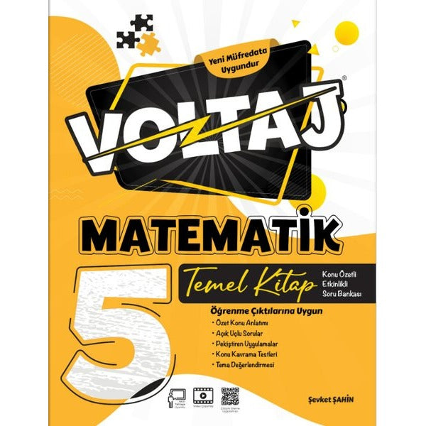 5.Sınıf Matematik Voltaj Tk Temel Kitap | Berkay Yayıncılık (İnce Kapak)