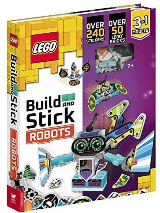 LEGO Books Build and Stick: Robots | Michael O'Mara Books Ltd (Ciltli)