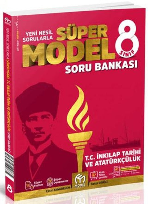 8. Sınıf T. C. İnkılap Tarihi ve Atatürkçülük Süper Model Soru Bankası | Model Eğitim Yayıncılık (Ciltsiz)