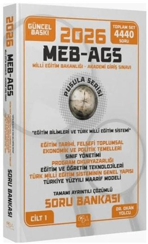 2026 MEB-AGS Eğitim Bilimleri Eğitim Temelleri-Sınıf Yönetimi-Öğretim Teknolojileri-Maarif Modeli Soru Bankası Çözümlü | CBA Akademi (Ciltsiz)