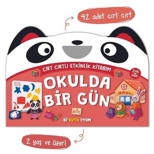 Okulda Bir Gün - Cırt Cırtlı Etkinlik Kitabım | Bi Kutu Oyun Yayınevi