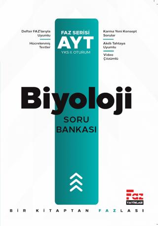 AYT Biyoloji Soru Bankası | Faz Yayınları (Ciltsiz)  - Resim 1