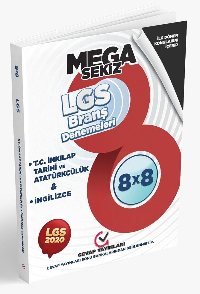 Cevap 8.Sınıf İnkılap Tarihi İngilizce Branş Denemesi 8X8 kitap kapağı