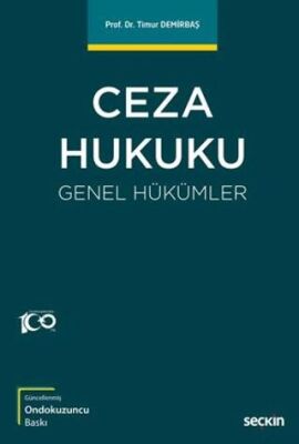 Ceza Hukuku Genel Hükümler - Timur Demirbaş kitap kapağı