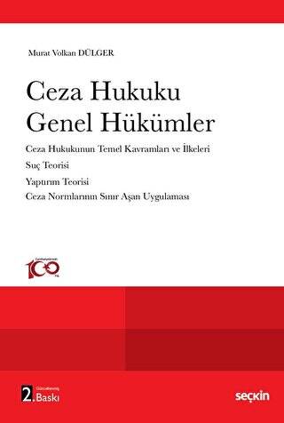 Ceza Hukuku Genel Hükümler - Murat Volkan Dülger kitap kapağı