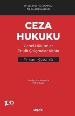 Ceza Hukuku Genel Hükümler Pratik Çalışmalar Kitabı - Hasan Çataklı kitap kapağı