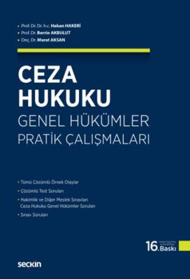 Ceza Hukuku Genel Hükümler Pratik Çalışmaları - Murat Aksan kitap kapağı