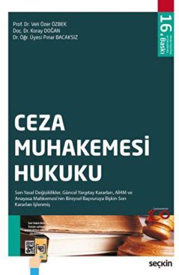 Ceza Muhakemesi Hukuku - Veli Özer Özbek kitap kapağı