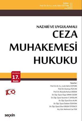 Ceza Muhakemesi Hukuku Nazari ve Uygulamalı - Bahri Öztürk kitap kapağı