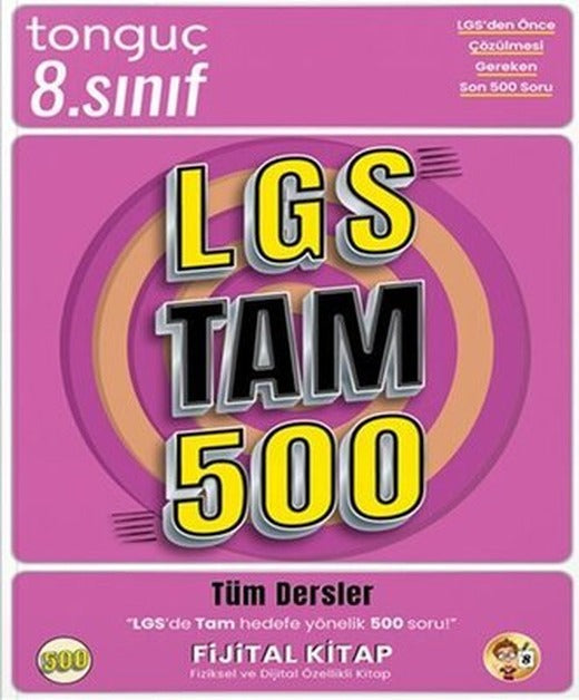 8.Sınıf LGS Tam 500 Soru Bankası | Tonguç Akademi (İnce Kapak)