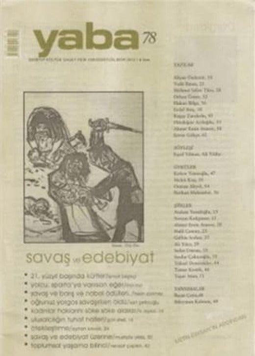 Yaba Edebiyat Dergisi Sayı: 78 | Yaba Dergisi Yayınları (Ciltsiz)