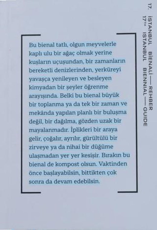17. İstanbul Bienali - Rehber
