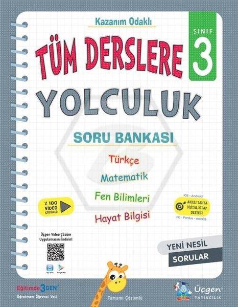 3.Sınıf Tüm Derslere Yolculuk | Üçgen Yayıncılık (İnce Kapak)  - Resim 1