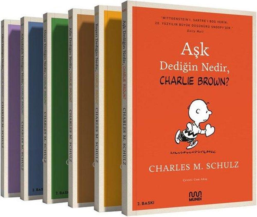 Charlie Brown - Nedir? Seti - 6 Kitap Takım | Can Yayınları