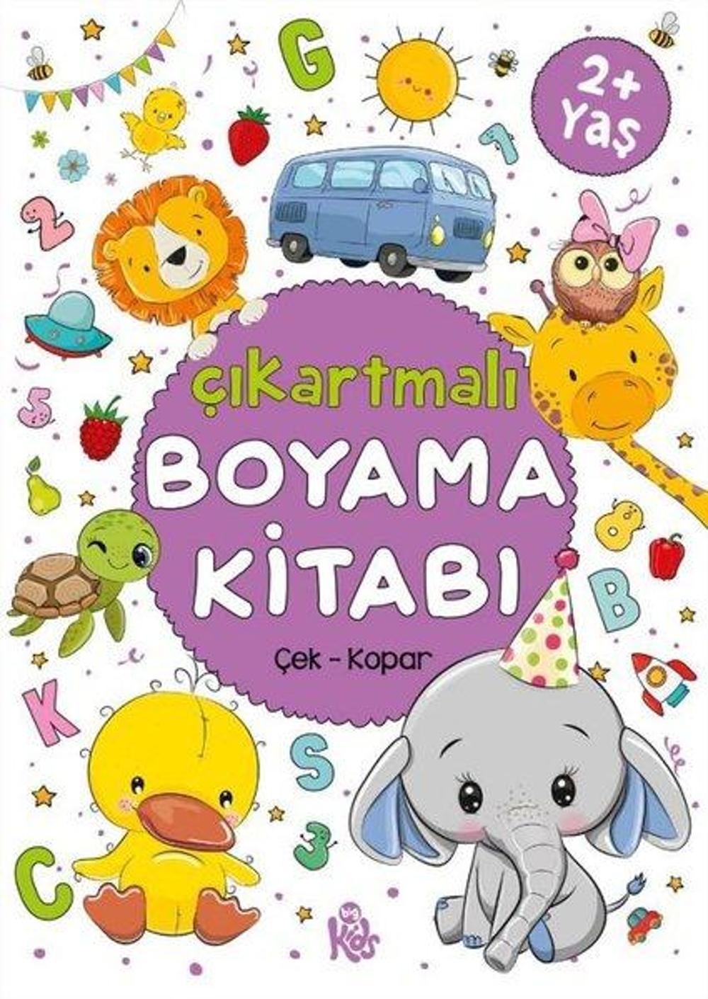 Çıkartmalı Boyama Kitabı Çek Kopar 2+Yaş | Bigkids Yayınları