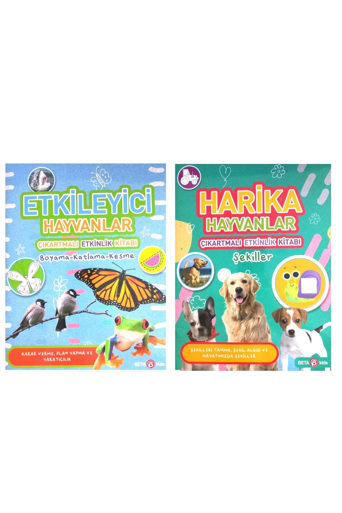 Çıkartmalı Etkinlik Kitabı-Harika Hayvanlar ve Etkileyici Hayvanlar 2 Kitap kitap kapağı