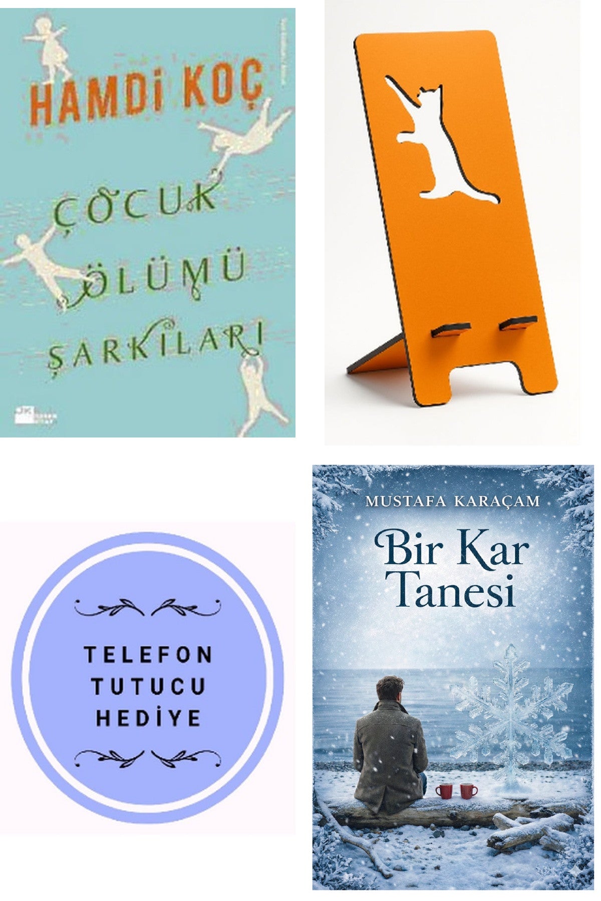 Çocuk Ölümü Şarkıları - Hamdi Koç + Telefon Tutucu + Bir Kar Tanesi kitap kapağı