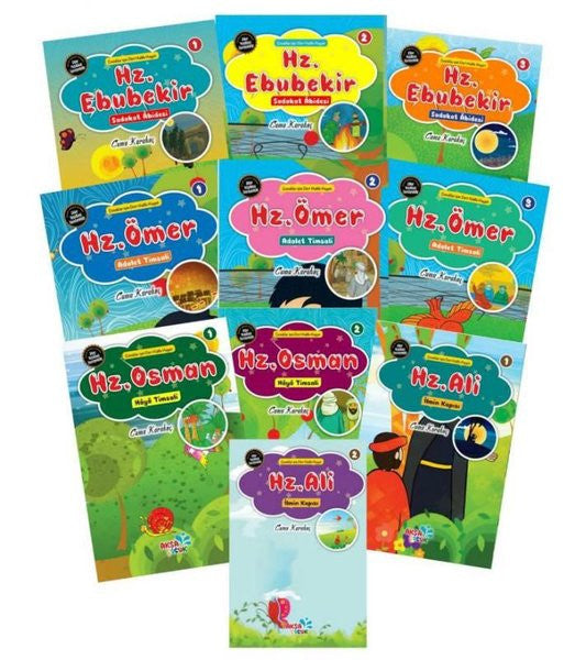 Çocuklar İçin Hikayelerle Dört Halife Hayatı (10 Kitap Set) - Kolektif kitap kapağı