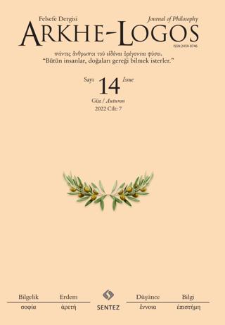 Arkhe - Logos Dergisi Sayı: 14 Güz 2022 | Arkhe - Logos Dergisi (Ciltsiz)  - Resim 1