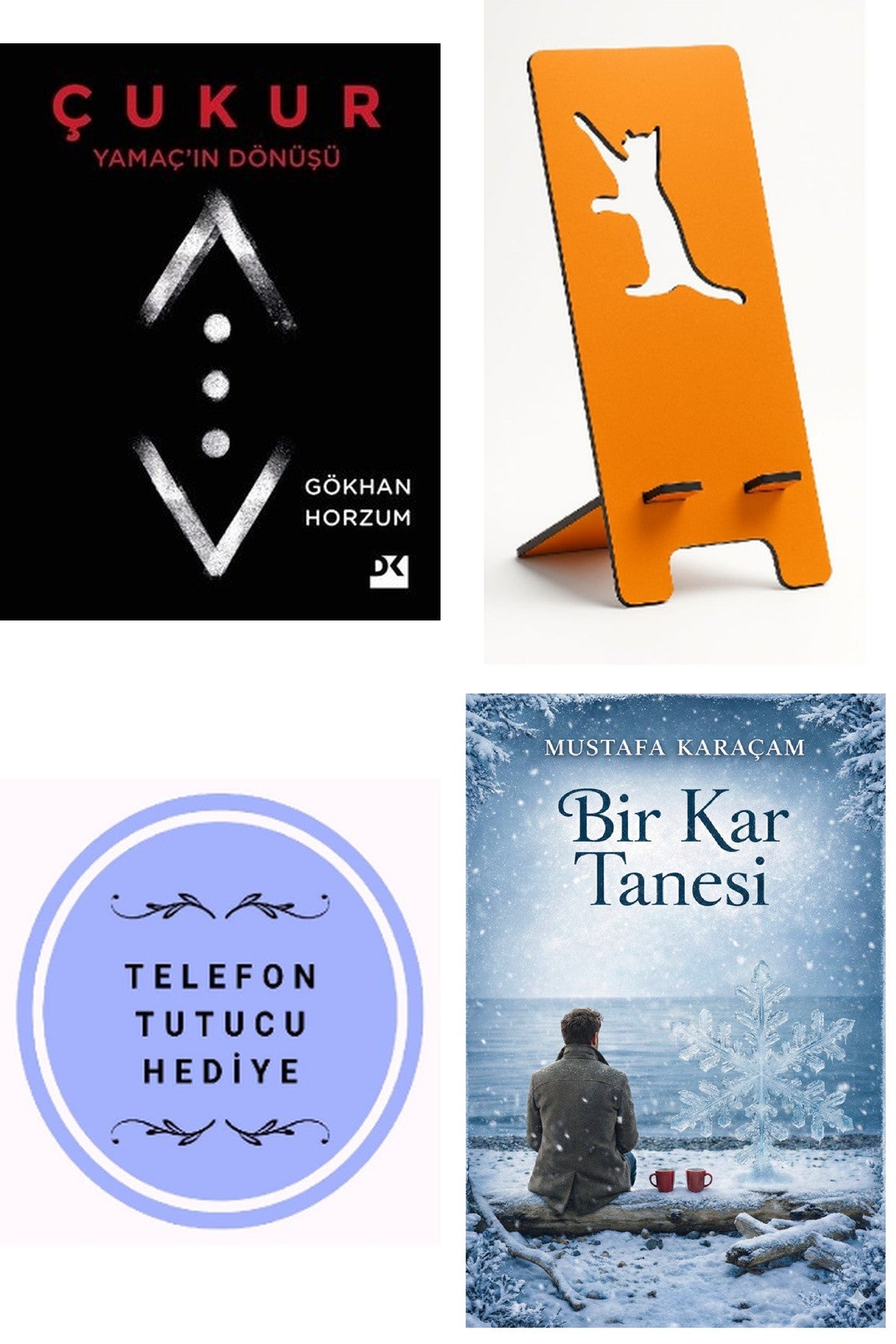 Çukur-Yamaç'ın Dönüşü - Gökhan Horzum + Telefon Tutucu + Bir Kar Tanesi kitap kapağı