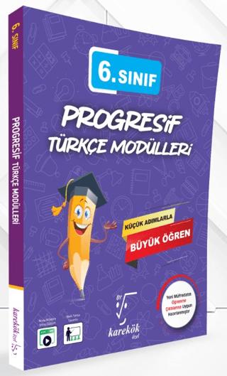 6. Sınıf Progresif Türkçe Modülleri | Karekök Yayıncılık (Ciltsiz)  - Resim 1