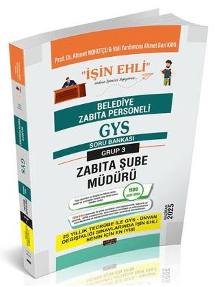 GYS Belediye Zabıta Personeli Zabıta Şube Müdürü Soru Bankası | Savaş Yayınevi (Ciltsiz)  - Resim 1