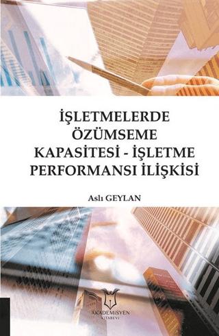 İşletmelerde Özümseme Kapasitesi - İşletme Performansı İlişkisi | Akademisyen Kitabevi (Ciltsiz)  - Resim 1