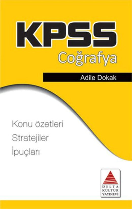 KPSS Coğrafya Strateji Kartları | Delta Kültür-Eğitim (İnce Kapak)
