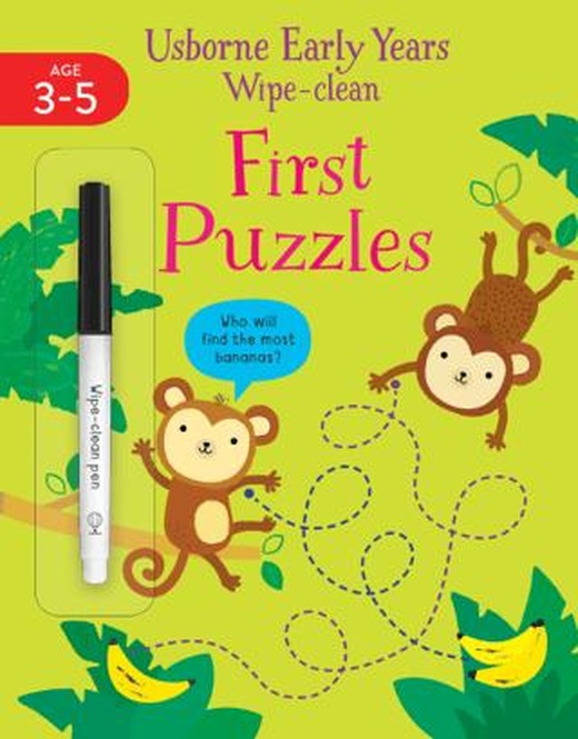 Early Years Wipe-Clean First Puzzles | Usborne (Ciltsiz)