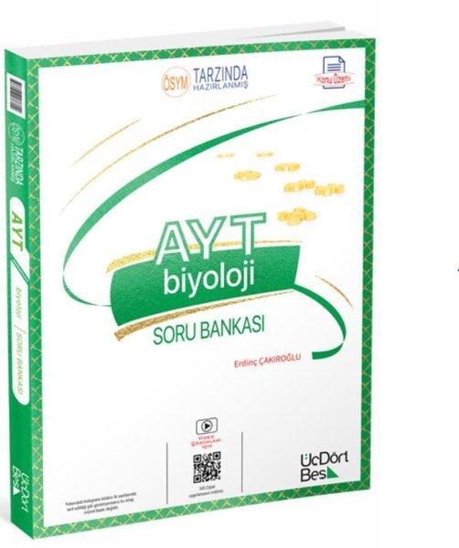 AYT Biyoloji Konu Özetli Soru Bankası | Üç Dört Beş Yayınları (İnce Kapak)  - Resim 1