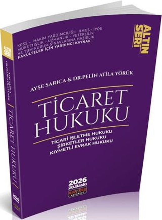 2026 Ticaret Hukuku Konu Anlatımı