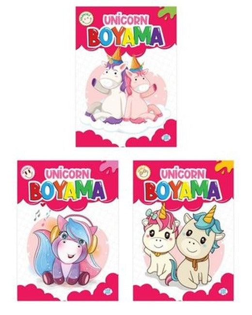 Unicorn Boyama Seti - 3 Kitap Takım | Dokuz Yayınları