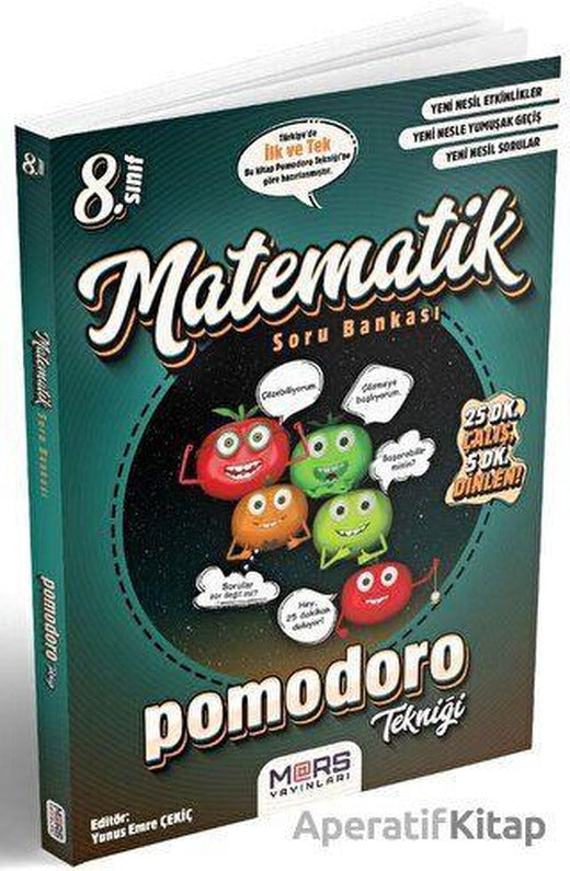 Mars Yayınları 8. Sınıf Matematik Pomodoro Soru Bankası | Kitap Yayınları