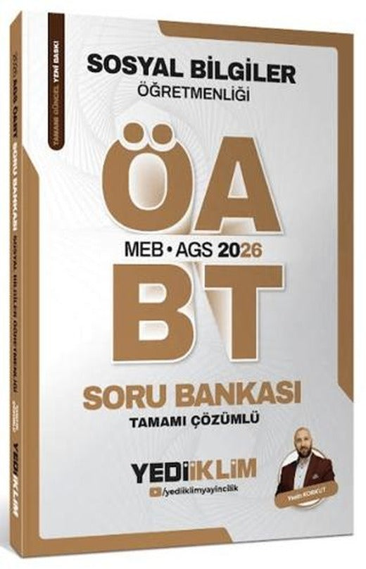 2026 MEB AGS ÖABT Sosyal Bilgiler Öğretmenliği Tamamı Çözümlü Soru Bankası | Yediiklim Yayınları (Ciltsiz)