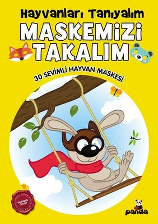 Hayvanları Tanıyalım Maskemizi Takalım - 30 Sevimli Hayvan Maskesi | Panda