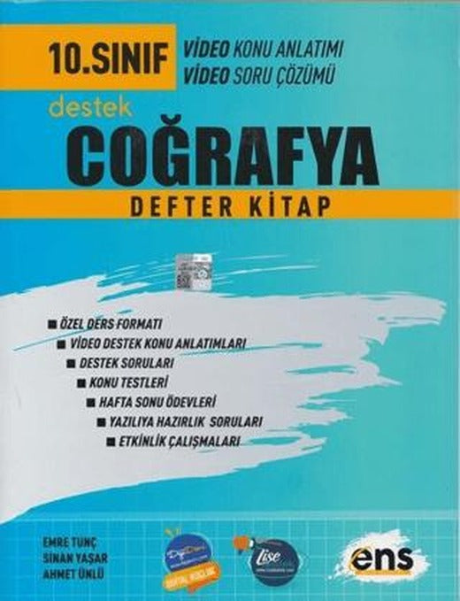 10. Sınıf Coğrafya Destek Defter Kitap | ENS Yayınları (Ciltsiz)