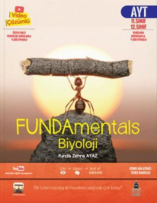 FUNDAmentals Biyoloji AYT Konu Anlatımlı Soru Bankası | Tonguç Akademi (Ciltsiz)