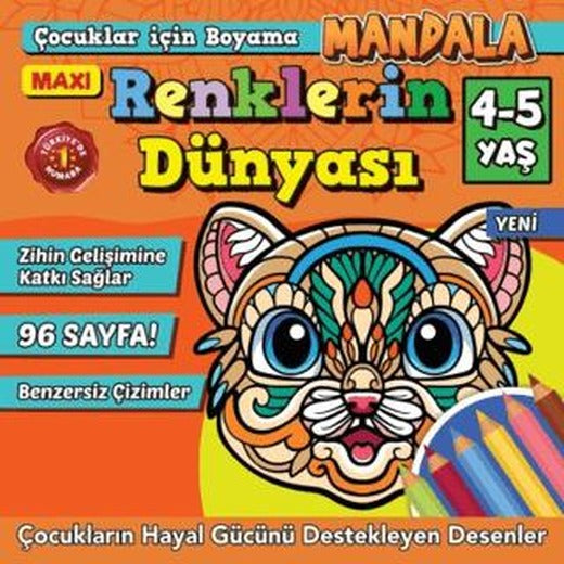 Maxi Renklerin Dünyası - Çocuklar İçin Boyama 9 | Maxi Yayıncılık (Ciltsiz)