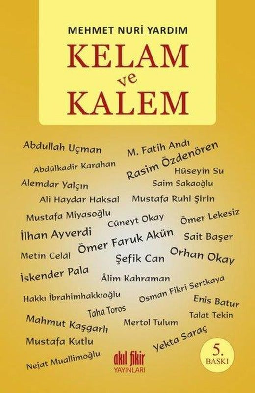Kelam ve Kalem | Akıl Fikir Yayınları (İnce Kapak)