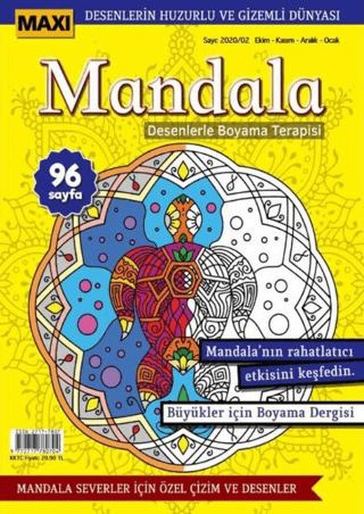 Maxi Mandala Desenlerle Boyama Terapisi 2 | Maxi Yayıncılık (Ciltsiz)