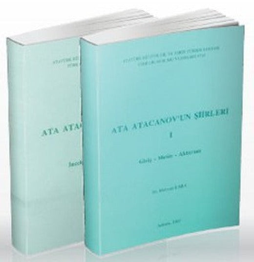 Ata Atacanov'un Şiirleri (2 Cilt Takım) | Türk Dil Kurumu Yayınları - Şiir Dizisi (İnce Kapak)