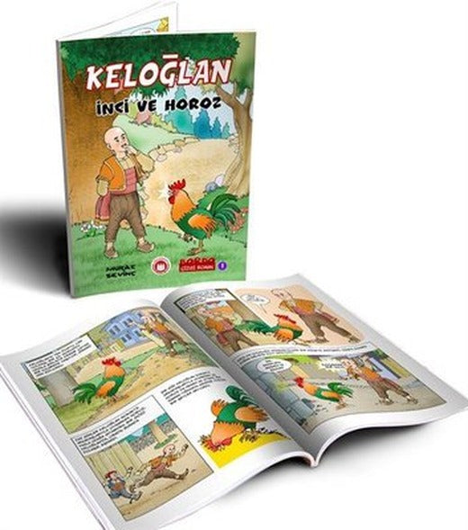 Keloğlan - İnci ve Horoz | Bordo Ressam