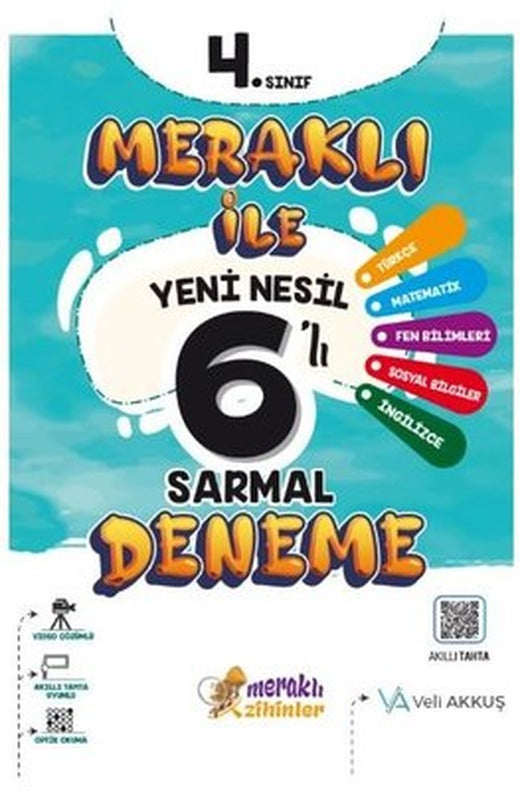 4. Sınıf Meraklı 6'lı Sarmal Deneme | Kolektif (İnce Kapak)