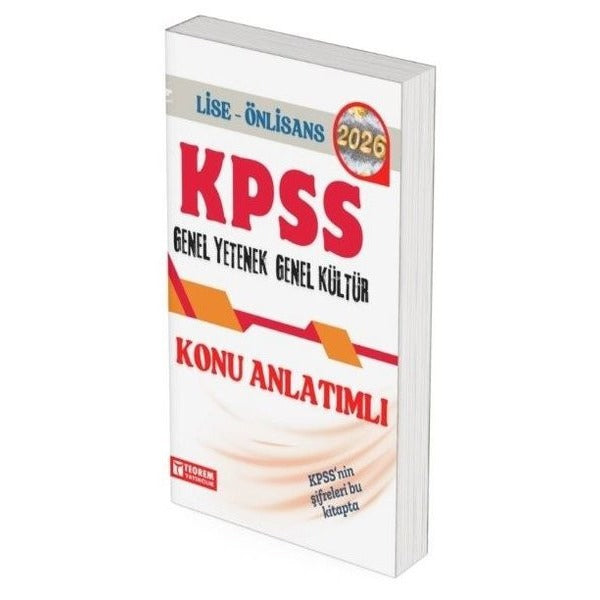 2026 KPSS Lise - Önlisans GK - GY Konu Anlatımlı | Teorem Yayınları (İnce Kapak)