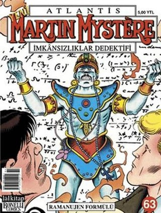 Atlantis Martin Mystere İmkansızlıklar Dedektifi Yeni Seri Sayı: 63 - Ramanujen Formülü | Lal Kitap (Ciltsiz)