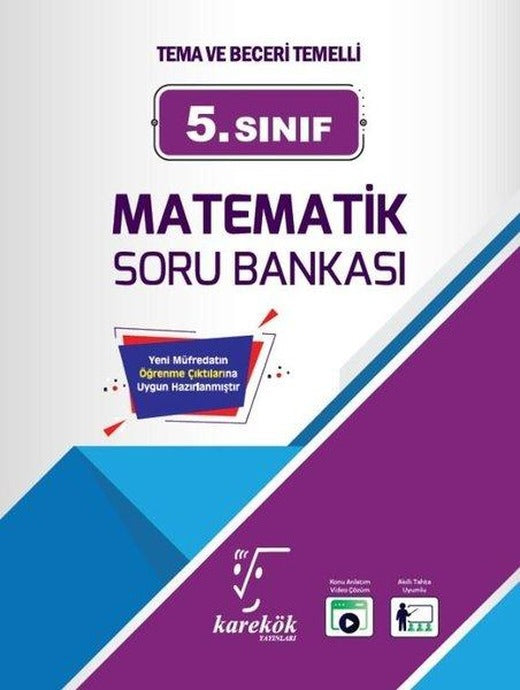 5. Sınıf Matematik Soru Bankası | Karekök Eğitim Yayın (İnce Kapak)