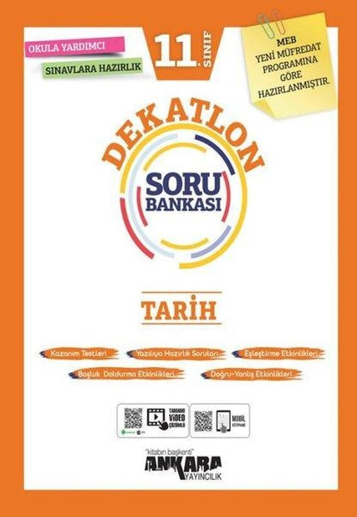 11. Sınıf Tarih Dekatlon Soru Bankası | Ankara Yayıncılık (İnce Kapak)